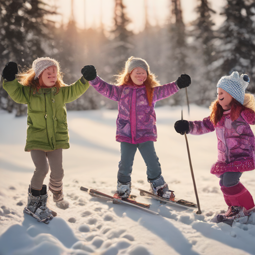 Schwesternspaß im Schnee