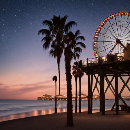 Sommernacht in Santa Monica