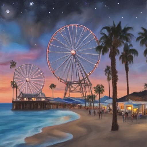 Sommernacht in Santa Monica