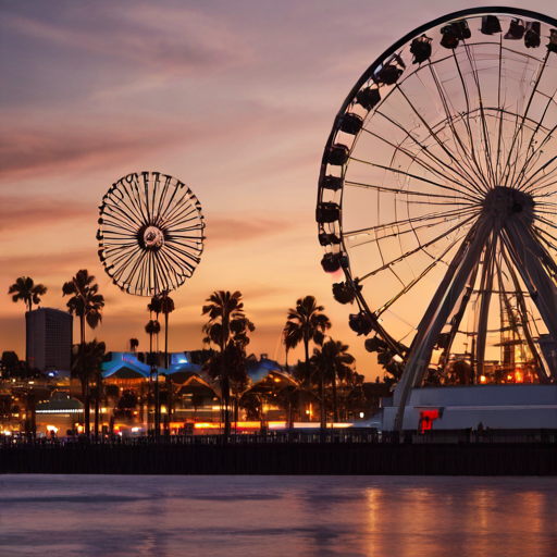 Sommernacht in Santa Monica