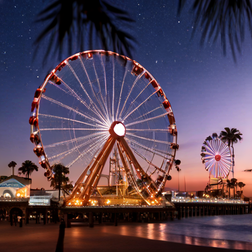 Sommernacht in Santa Monica