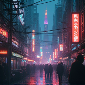 Midnight Neon Streets