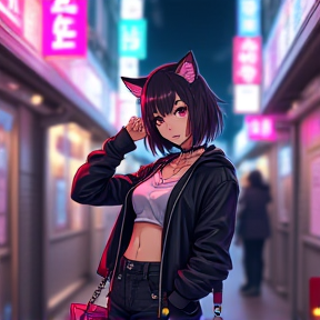 Catgirls in the Mall