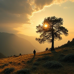 shadows on the ridge