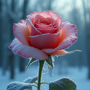 Rose in the Ice