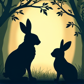 Enchanted Forest in a Rabbit