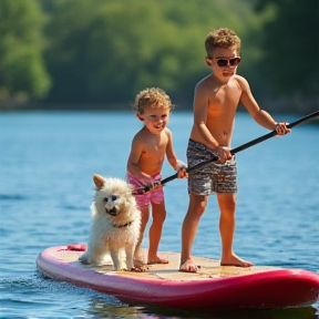 Sibling Adventures by the Lake