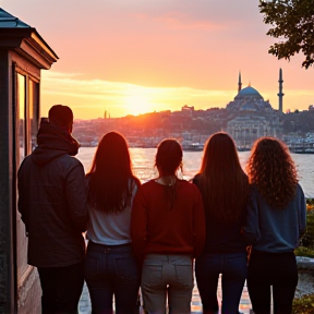 Vier Freunde auf Reisen