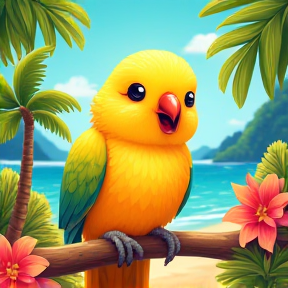 Glaize the Sun Conure