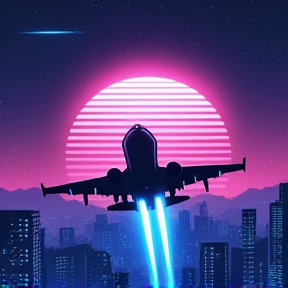 Jet at Night