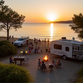 Auf dem Campingplatz in Kolberg