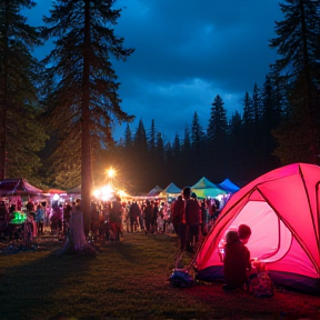 Auf dem Campingplatz in Kolberg