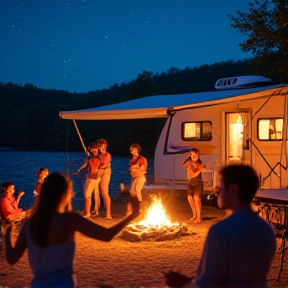 Auf dem Campingplatz in Kolberg