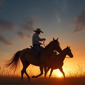 Rodeo sunset