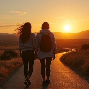 Sisters on the road