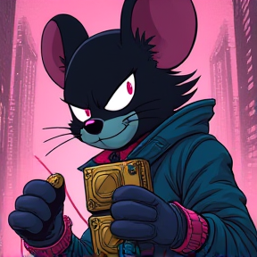 Clicky the Anthro Computer Mouse Girl