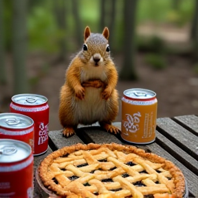 Pie Beer Squirrel Birthday Bash