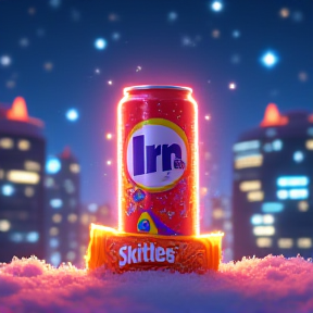 Irn Bru and Skittles