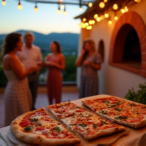 Pizza in Villa, la bella vita