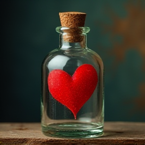 Heart in a bottle