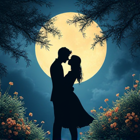 First Kiss in the Moonlight