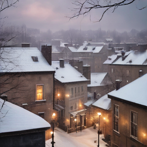 Snowstorm in New Orleans