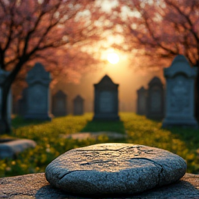 Der Abend am Waldfriedhof in München