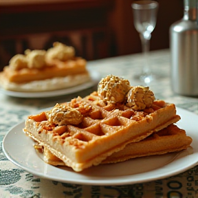 Peanut Butter Waffles