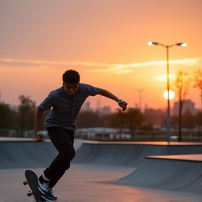 Sunset Skateboarding Serenade