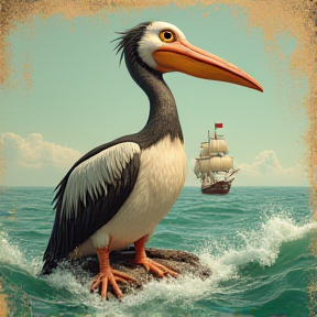 1 sheet pelican pete