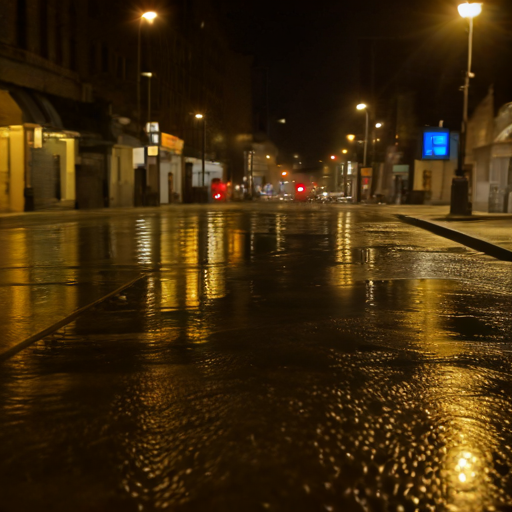 Luz de poste e lua 