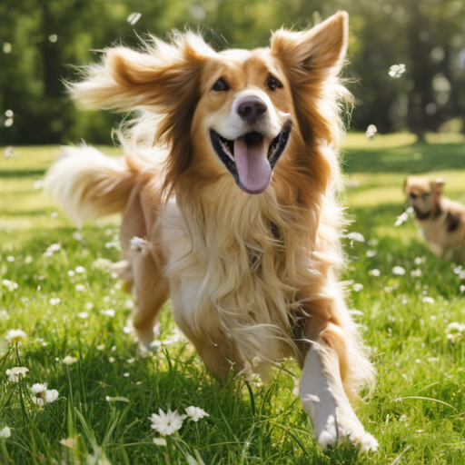 Honden in het Gras