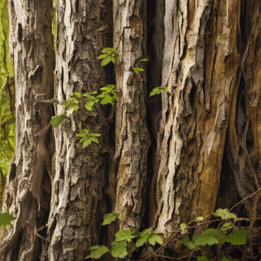 bark on the tree