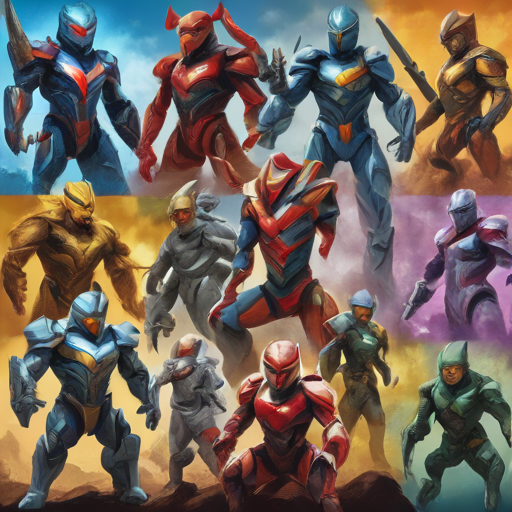  power rangers animal knights