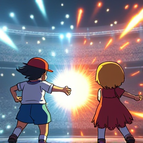 Pelea en el Ring de Hitmonchan Vs. Pikachu