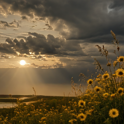 Sunshine though storms 