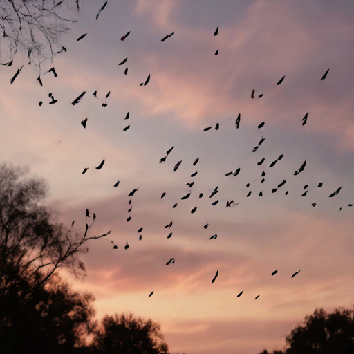 Falling feathers