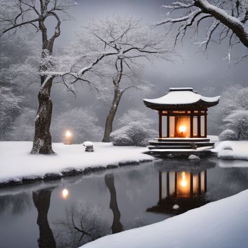 Nuit d'hiver japonaise