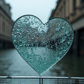 Shattered Glass Heart