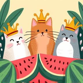 Melon Meow Kings and Queens