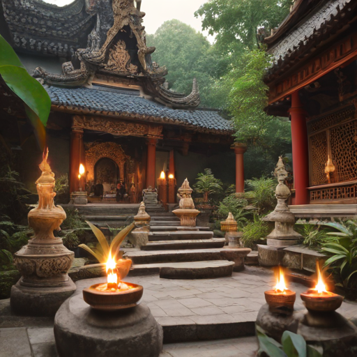 Snowfall in the Temple