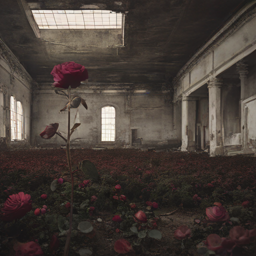 The dead roses