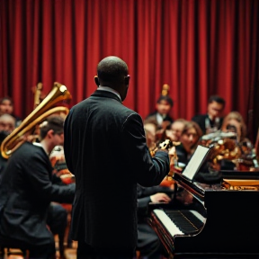 Rap classique joue pour au orchestre synphonique