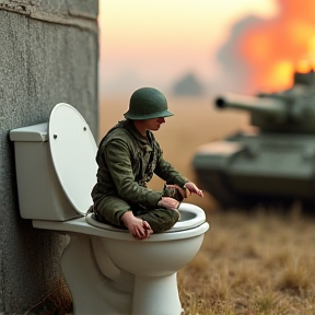 Guerre mondiale dans les toilettes