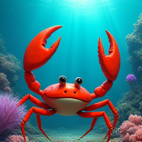 Crab King Beneath the Waves