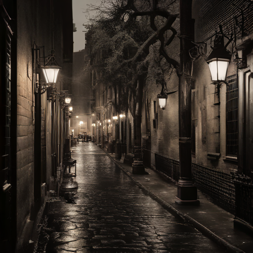 Dark Streets in New Orleans