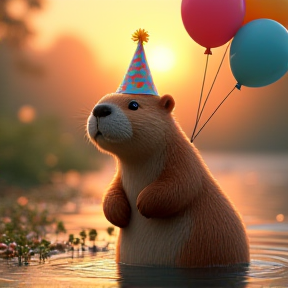 Capybara's Happy Birthday Song