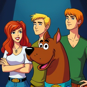 Scooby with the gang 