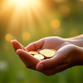 Gold in Her Hands