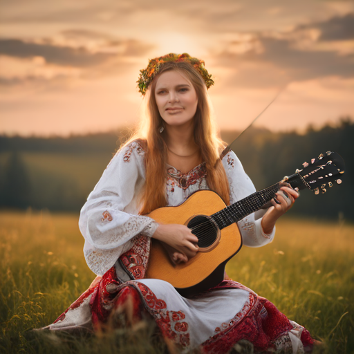 Electrohouse , summer acoustic guitar , balalaika strumming